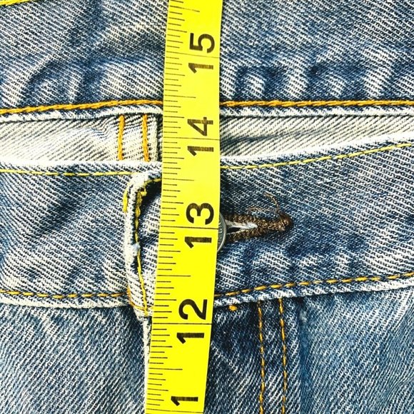 Vintage Levis 505 Tapered Relaxed Fit High‎ Rise Jeans Medium Wash Denim 40x30 - Picture 12 of 12
